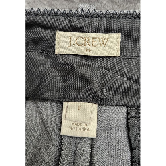 J. Crew Pants Women's Size 6 Gray Wool Blend Work Career Trouser Office F3733 - Picture 3 of 6
